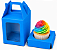 Caixa Maleta para 1 Mini Cupcake com Visor 6x6x6 - Pct com 10 Unidades - Imagem 1
