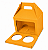 Caixa Maleta para 2 Cupcakes / Laranja Claro - Pct com 10 Unidades - Imagem 1