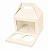 Caixa Maleta para 2 Cupcakes / Marfim - Pct com 10 Unidades - Imagem 1