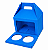 Caixa Maleta para 2 Cupcakes / Azul Turquesa - Pct com 10 Unidades - Imagem 1