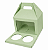 Caixa Maleta para 2 Cupcakes / Verde Claro - Pct com 10 Unidades - Imagem 1