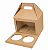 Caixa Maleta para 2 Cupcakes / Kraft - Pct com 10 Unidades - Imagem 1