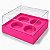 Caixa para 4 Mini Cupcakes 12x12x6 - Pct com 10 Unidades - Imagem 1