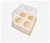 Caixa para 4 Mini Cupcakes - Pct com 10 Unidades - Imagem 1