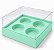 Caixa para 4 Mini Cupcakes 12x12x6 - Pct com 10 Unidades - Imagem 1