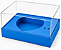 Caixa Coração de Colher / 100g - Azul Turquesa - Pct com 10 Unidades - Imagem 1