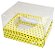 Caixa Coração de Colher / 100g - Amarelo com Poás Marrom - Pct com 10 Unidades - Imagem 1