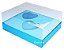 Caixa Coração de Colher / 2x 100g - Azul Turquesa - Pct com 10 Unidades - Imagem 1