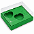 Caixa Coração de Colher 2x de 100g - Verde Bandeira - Pct com 10 unidades - Imagem 1