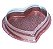 Caixas Formato Coração em PVC - Pct com 05 unidades - Imagem 1