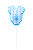 Toppers / Tags para Cupcakes Body Bebê Azul - Pcom 12 unidades - Imagem 1