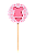 Toppers / Tags para Cupcakes Roupinha Bebê Rosa - Pct com 6 unidades - Imagem 1