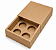 Caixas para 4 Brigadeiros 8,5x8,5x4,5 - Pct com 10 Unidades - Imagem 1