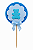 Toppers / Tags para Cupcakes Ursinho Azul - Pct 12 unidades - Imagem 1