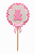 Toppers / Tags para Cupcakes Ursinho Rosa - Pct com 12 unidades - Imagem 1