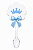 Colher com Tag Coroa Azul - Pct com 12 Unidades - Imagem 1