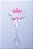 Colher com Tag Coroa Rosa - Pct com 12 Unidades - Imagem 1