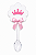 Colher com Tag Coroa Rosa - Pct com 12 Unidades - Imagem 1