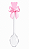 Colher com Tag Ursinha Rosa - Pct com 12 Unidades - Imagem 1