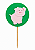 Toppers / Tags para Cupcakes Porquinho - Pct com 12 unidades - Imagem 1
