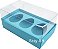Caixa Ovo de Colher 3x 50g - Pct com 10 Unidades - Azul Tiffany - Imagem 1