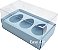 Caixa Ovo de Colher 3x 50g - Pct com 10 Unidades - Azul Claro - Imagem 1