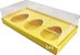 Caixa Ovo de Colher 3x 150g - Pct com 10 Unidades - Amarelo - Imagem 1