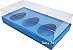 Caixa Ovo de Colher 3x 150g - Pct com 10 Unidades - Azul Turquesa - Imagem 1