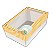 Caixa para Ovos de Colher Xadrez Laranja - Berço Ajustável - 20x13x7 - Imagem 1