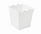 Mini Cachepô / Caixa para Pipoca Branco 5x5x7 - Pct com 10 Unidades - Imagem 1