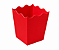 Mini Cachepô / Caixa para Pipoca Vermelho 5x5x7 - Pct com 10 Unidades - Imagem 1