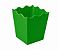 Cachepô / Caixa para Pipoca Verde Bandeira 5x5x7 - Pct com 10 Unidades - Imagem 1