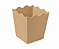 Mini Cachepô / Caixa para Pipoca Kraft 5x5x7 - Pct com 10 Unidades - Imagem 1