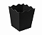 Mini Cachepô / Caixa para Pipoca Preto 5x5x7 - Pct com 10 Unidades - Imagem 1