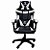 Cadeira Gamer CG-506 Giratoria Reclinável Preto Branco Hoopson - Imagem 2