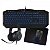 Kit Gamer Hoopson 4 em 1 Teclado Mouse Headset e Mousepad Led Azul TPC-067 - Imagem 1