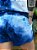 Shorts Hawewe Moletinho Tie Dye Azul Marinho - Imagem 3