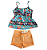 Conjunto Infantil Menina Verão Laranja - Imagem 4