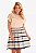 Conjunto Fascinius Blusa Crepe Saia Listrada - Imagem 2