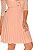 Vestido Plissado Crepe Rosa Fascinius - Imagem 4