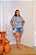 Blusa estampa em zebra azul plus size - Imagem 1