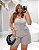 Conjunto office cinza corset e short plus size - Imagem 2