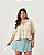 Camisa Croped Essencial Nude Plus Size - Imagem 1
