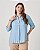 Camisa Essencial Azul Céu Plus Size - Imagem 1