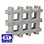 KIT C/ 10 UNIDADES, FORMA PLÁSTICA (R$53,79 UND) CONCREGRAMA 33x43x7cm - Imagem 5