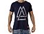 Camiseta Casual - Triangles - Azul - Imagem 1