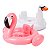 Boia Inflável Infantil Bebê com Assento e Encosto Flamingo Cisne - Imagem 1