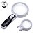 Lupa de Mão Lente Intercambiável com aumentos de 5x e 16x com 2 Leds modelo 77390B - Jiaxi - Imagem 1