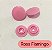 Botão de Pressão n 12 Rosa Flamingo (pct com 10) - Imagem 1