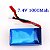 Bateria de Lipo  7.4Volts x 1000mAh   HJ - Imagem 2